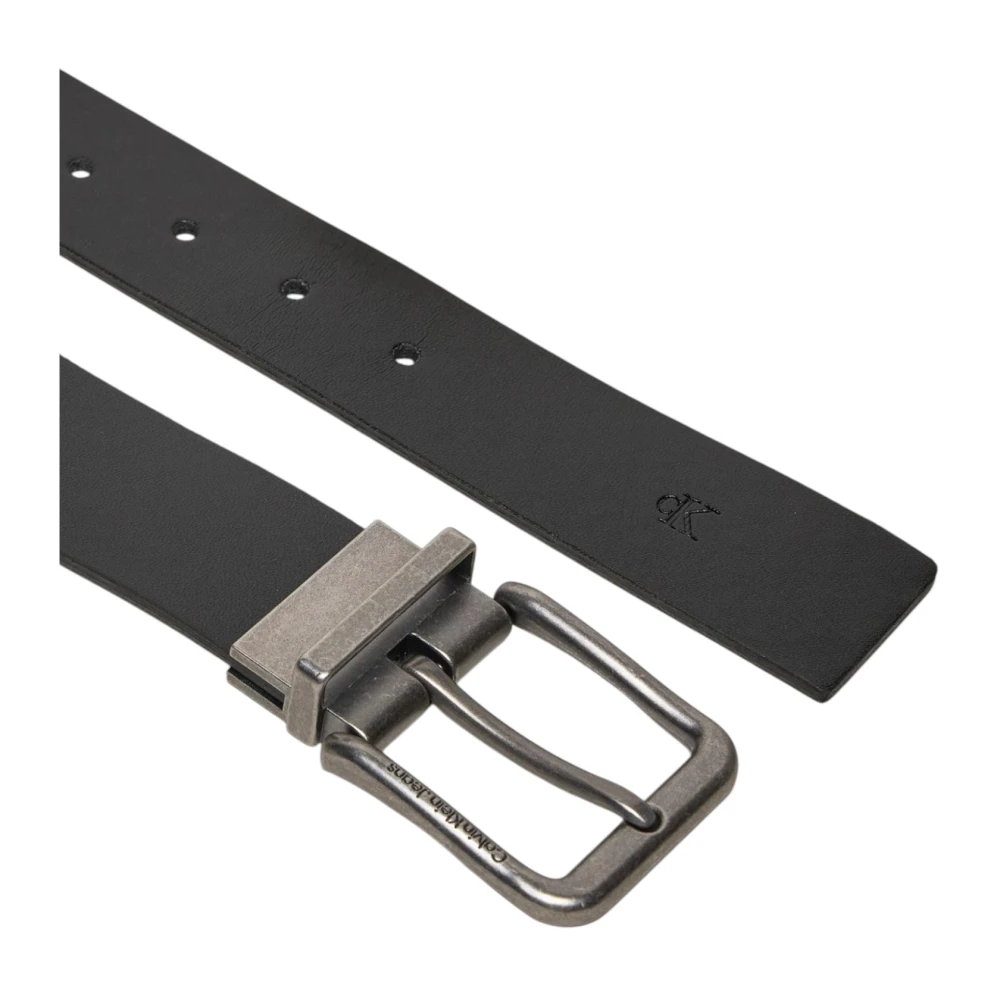 Calvin Klein Heren Leren Lente Zomer Collectie Black Heren