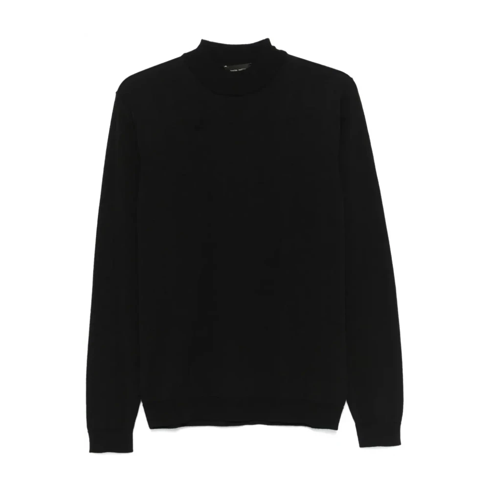 Roberto Collina Zwarte Coltrui Gebreide kleding Aw24 Black Heren