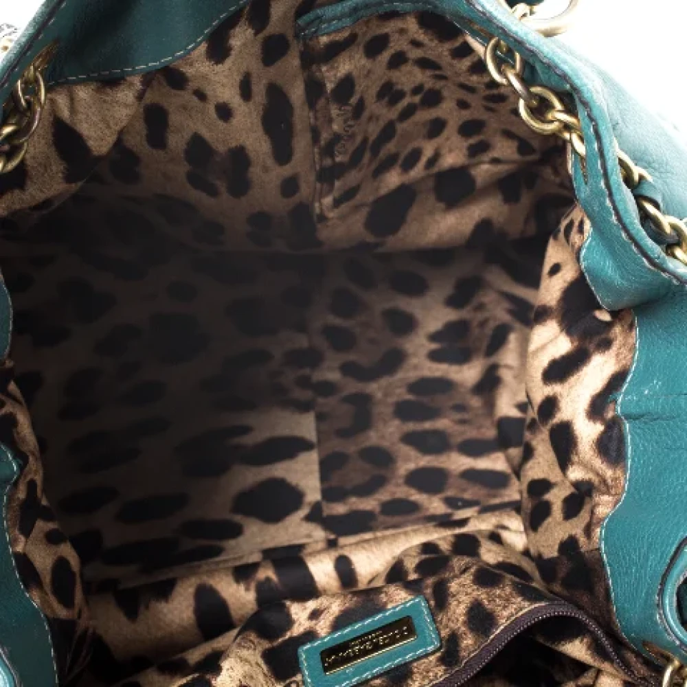 Dolce & Gabbana Pre-owned Leather shoulder-bags Green Dames