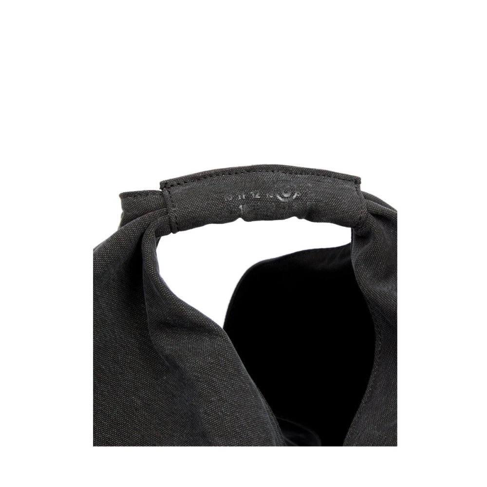 MM6 Maison Margiela Canvas Schoudertas met Gedrapeerd Detail Gray Dames