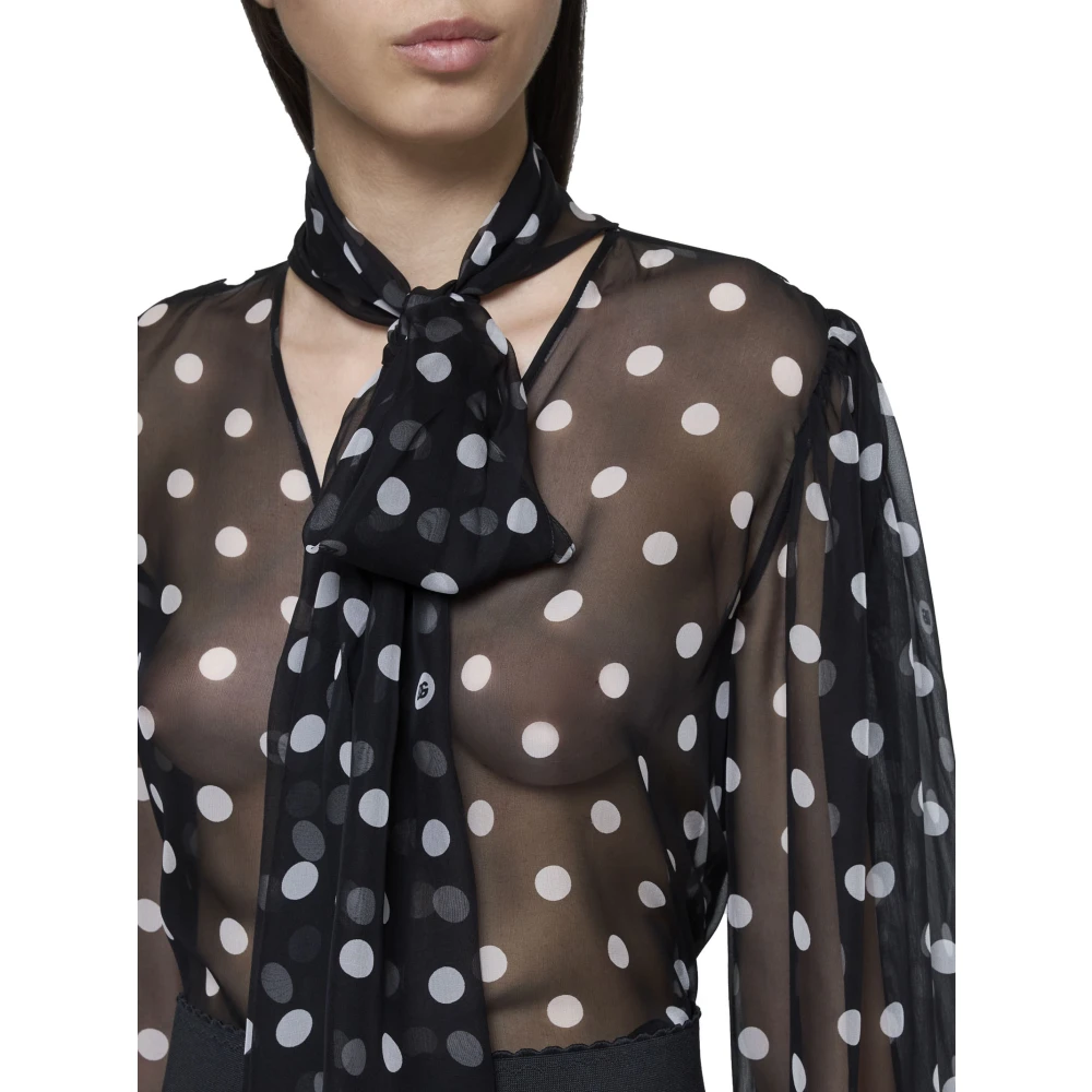 Dolce & Gabbana Stijlvolle Overhemden Black Dames