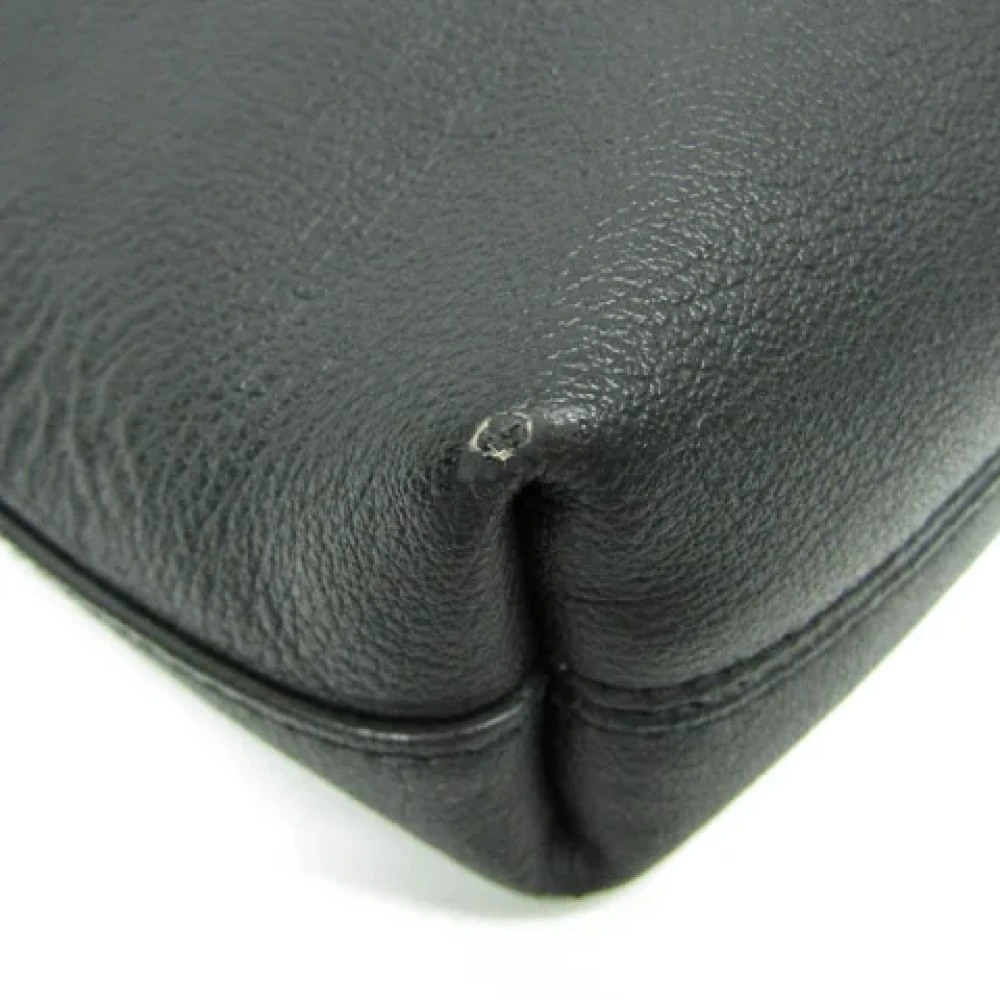 Yves Saint Laurent Vintage Pre-owned Leather shoulder-bags Black Dames