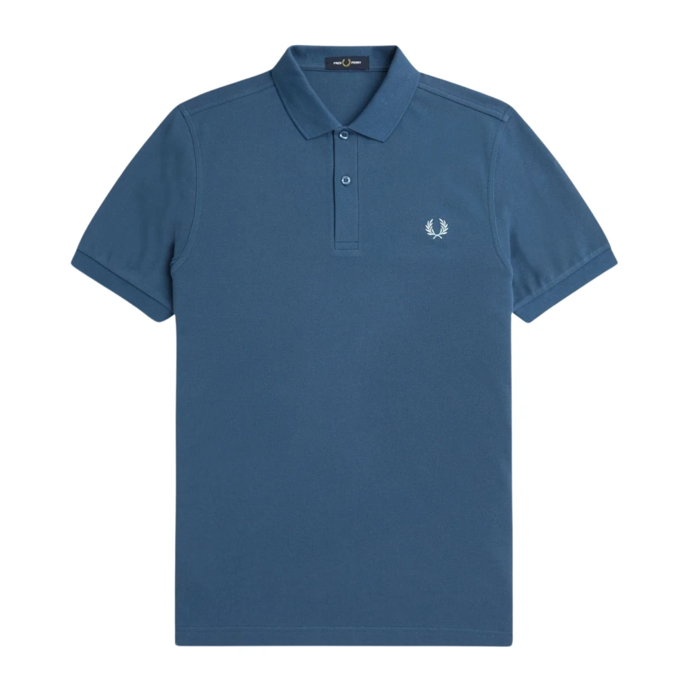 Fred Perry Slim Fit Heren Polo met twee knopen Blue Heren
