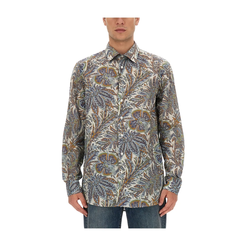 ETRO Stijlvol Paisley Print Casual Overhemd Multicolor Heren