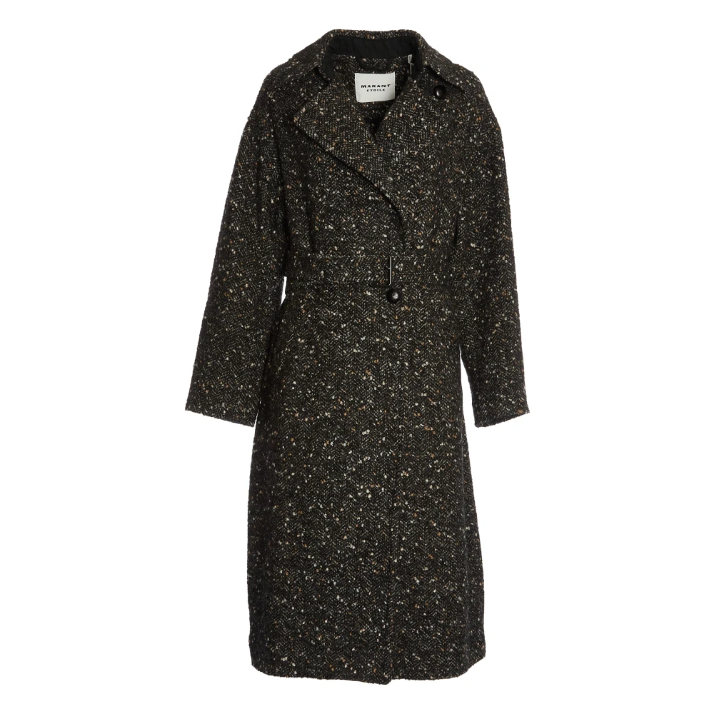 Isabel Marant Étoile Elegante Wollen Jas Black Dames