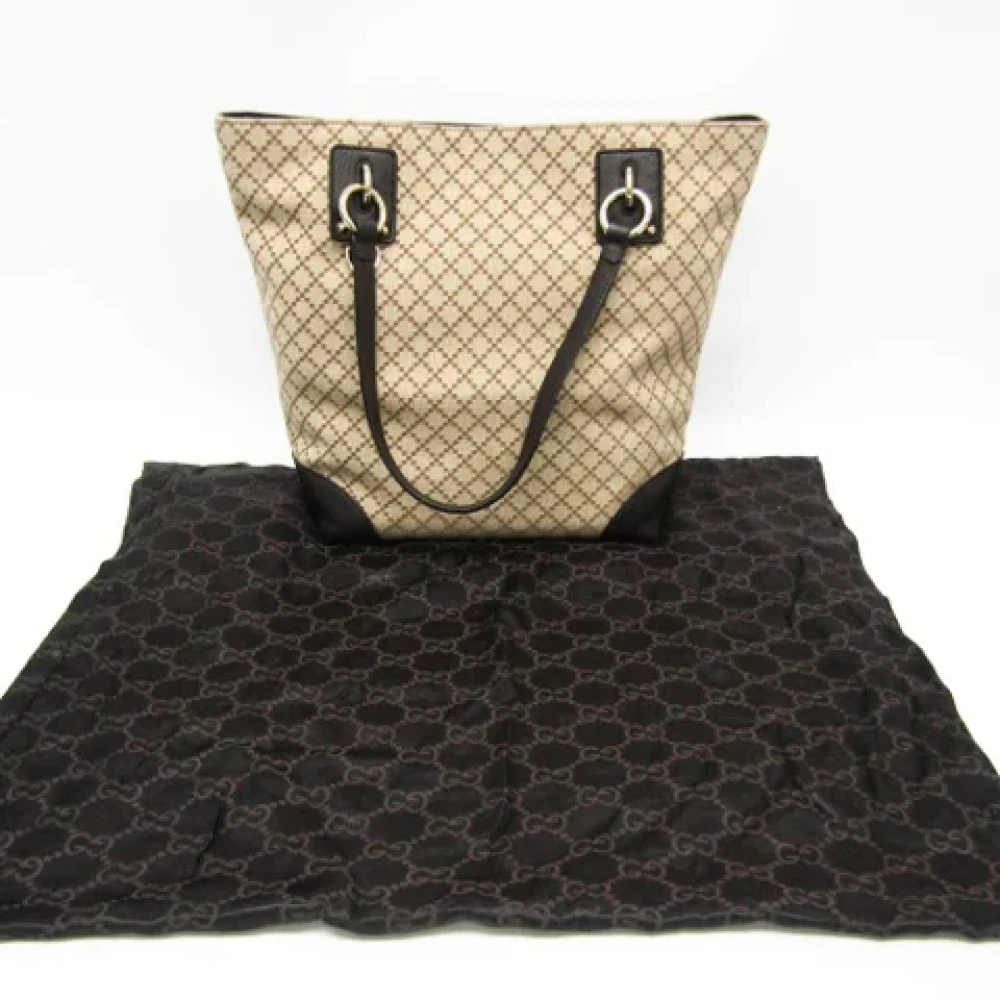 Gucci Vintage Pre-owned Canvas totes Beige Dames
