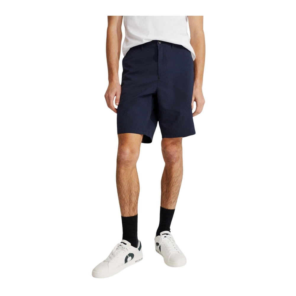 Ecoalf Greenbank Heren Chino Shorts Blue Heren