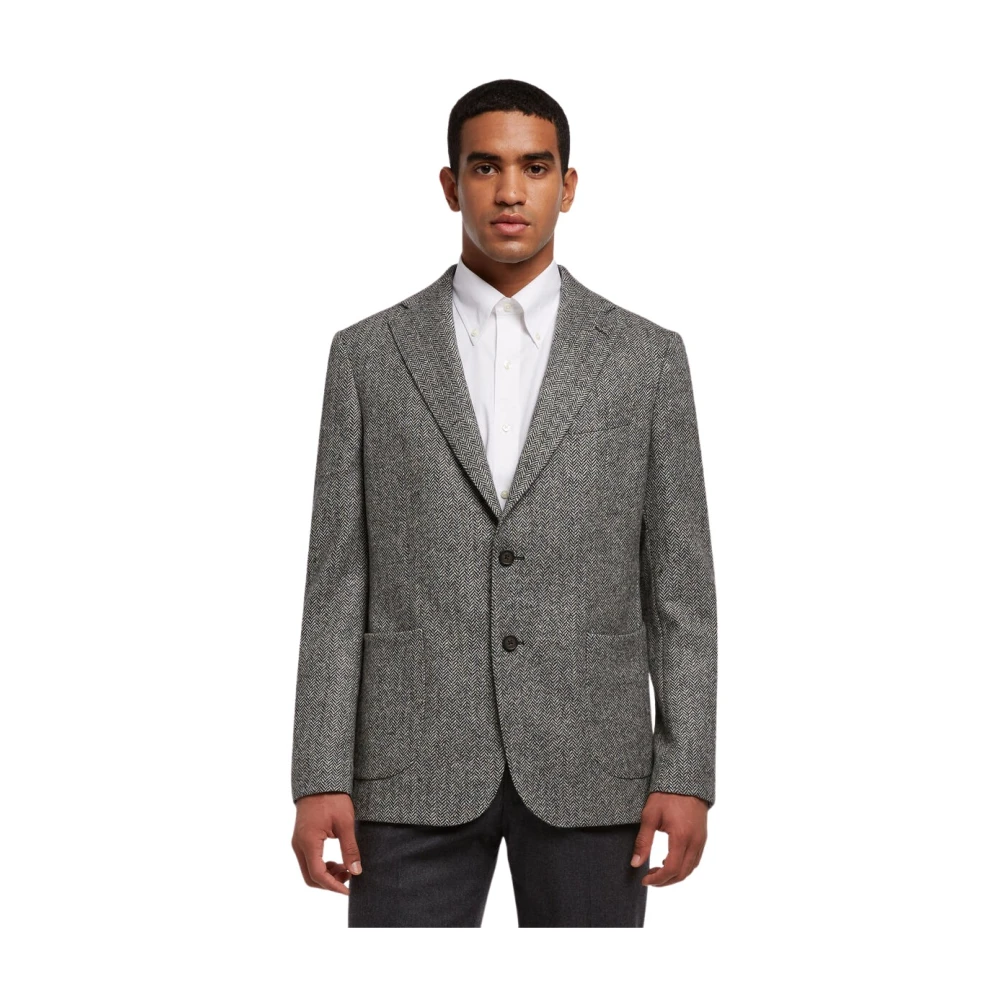 Brooks Brothers Men's Black Blazers, 4XL, Virgin Wool Sport Coat
