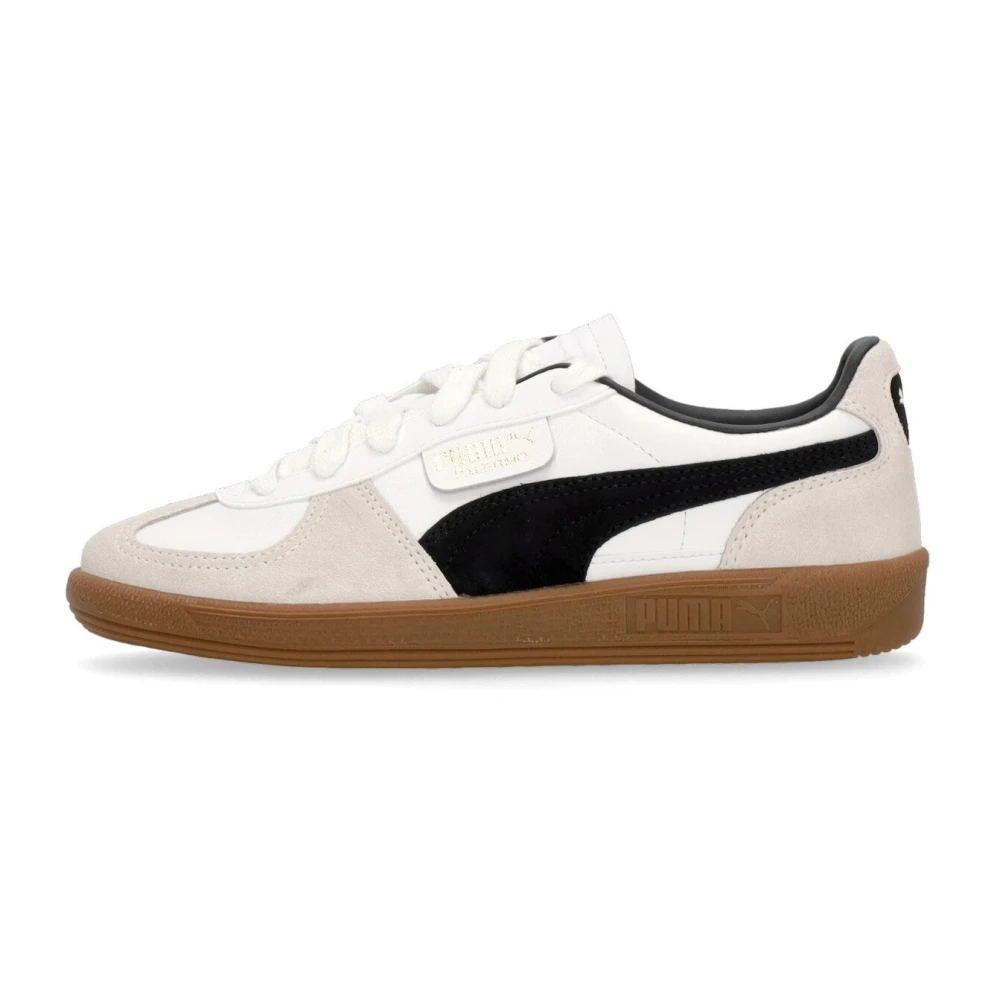 Puma Men's White Palermo Low Shoe /Grey/Gum - Sneakers - 3 Uk - Shoes