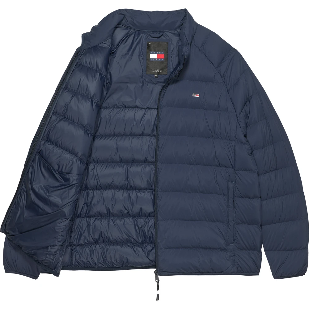 Tommy Jeans Blauwe Jassen Donker Nacht Marine Blue Heren