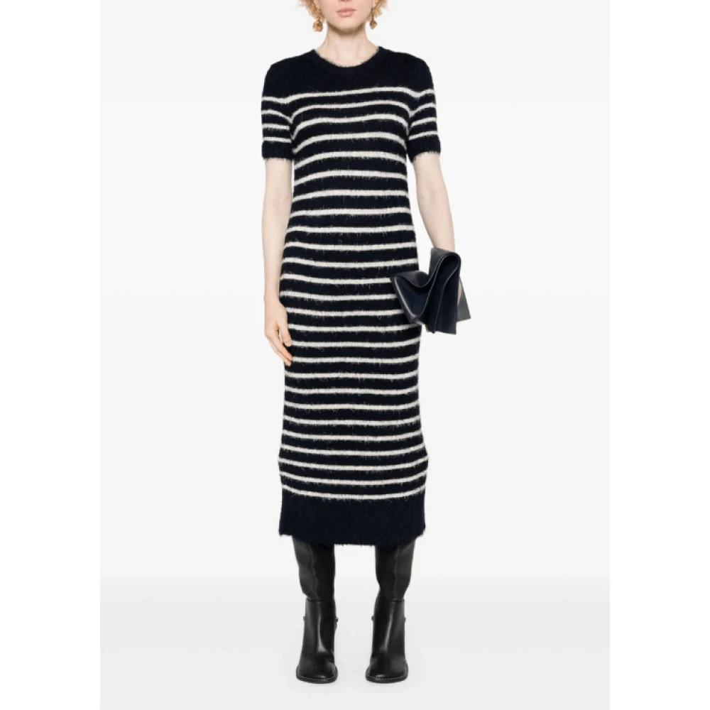 Khaite Gestreepte Tube Jurk Blue Dames