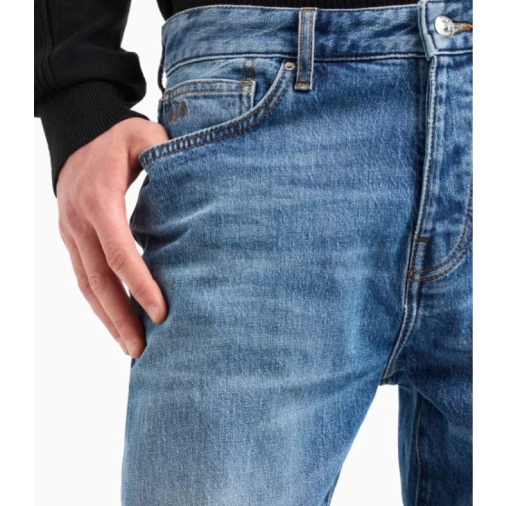 Armani Exchange Heldere Blauwe Jeans voor Mannen Blue Heren