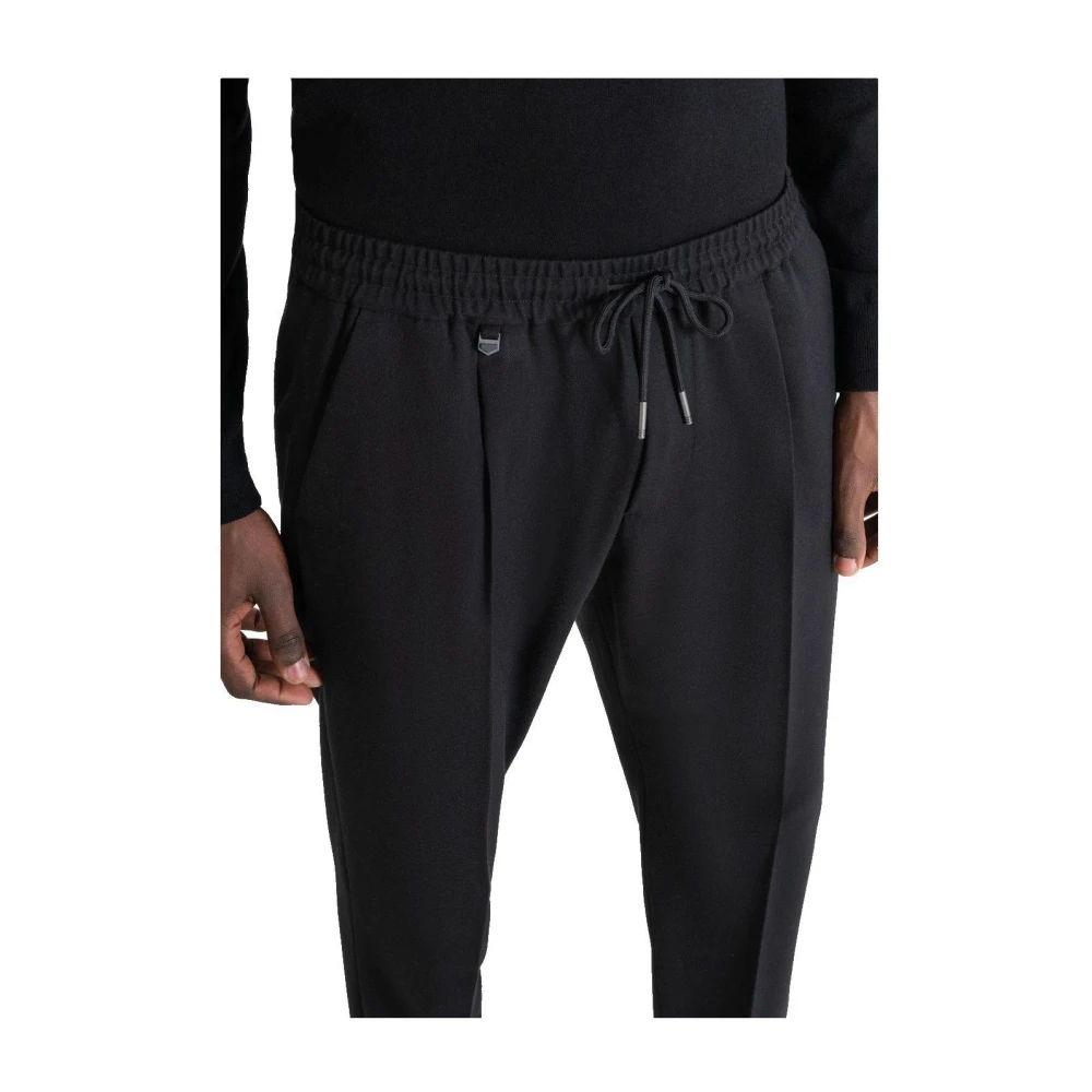 Antony Morato Elegante Zwarte Broek met Rechte Pijpen Black Heren