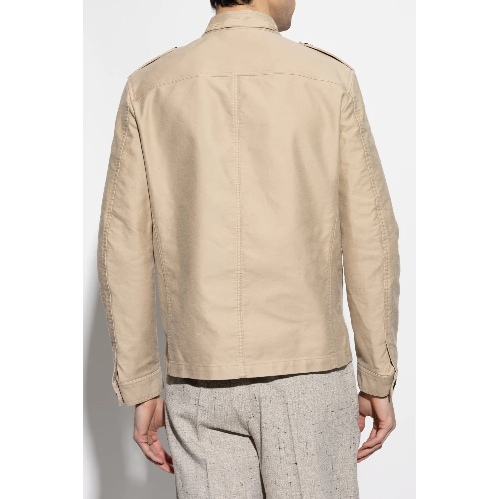 Tom Ford Jas met zakken Beige Heren