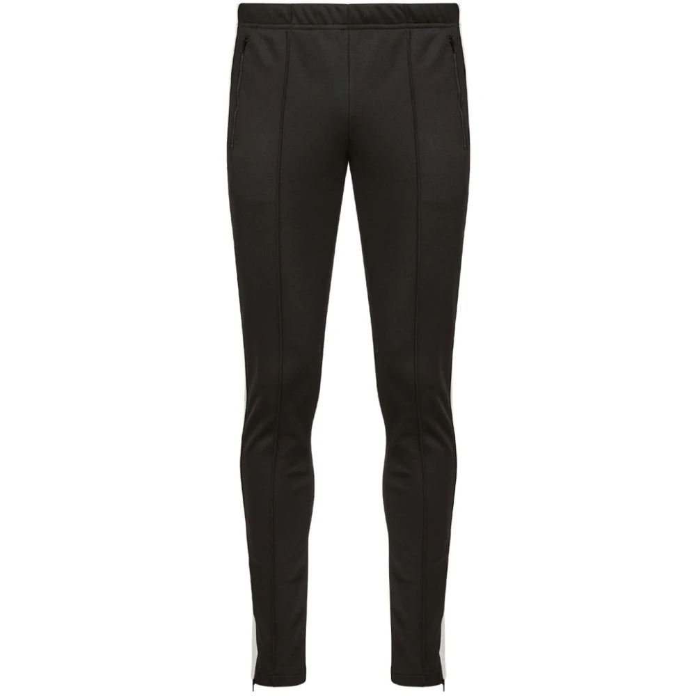 Maison Margiela Zwarte Broek met Handtekeningdetails Black Heren