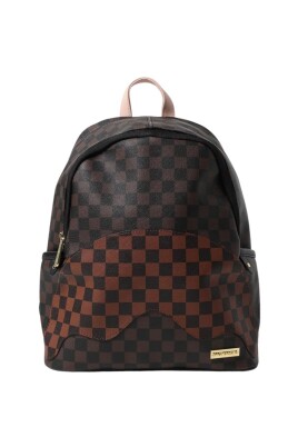 checkered-pattern-backpack