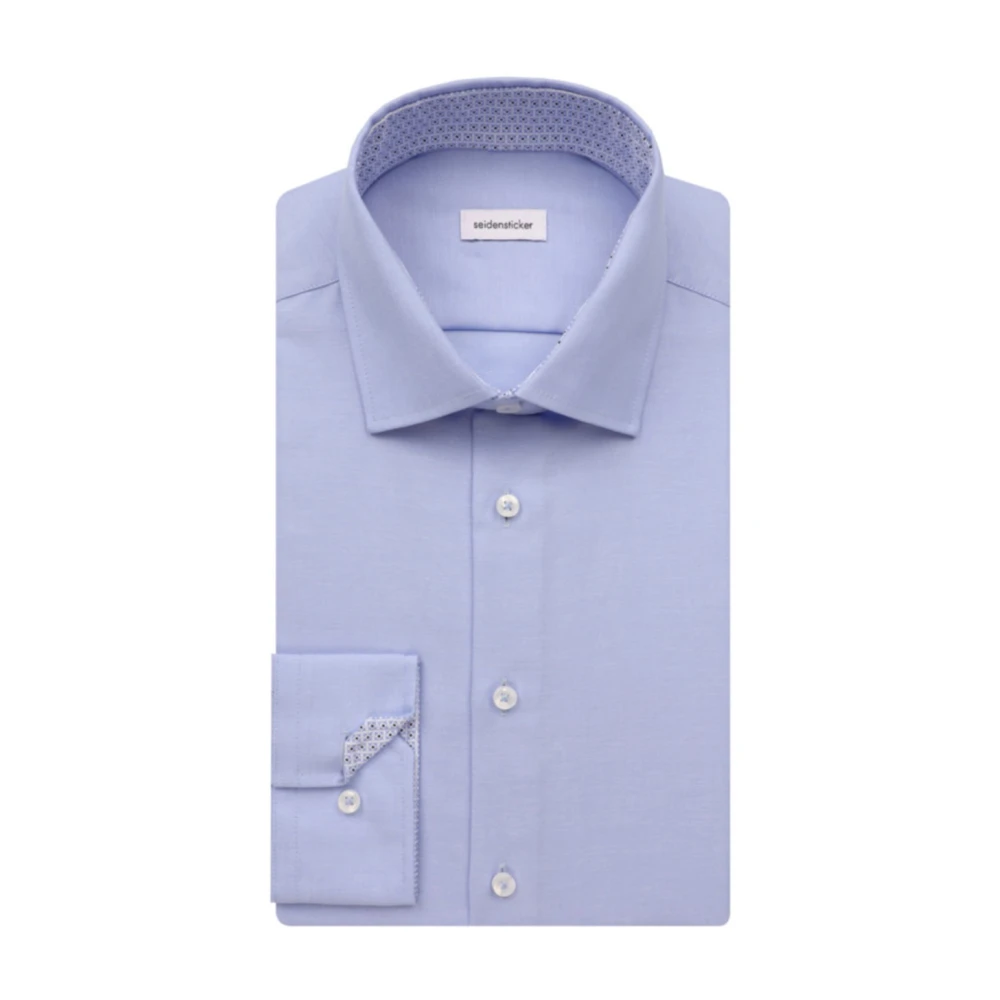 seidensticker Lichtblauw Business Overhemd Slim Fit Blue Heren