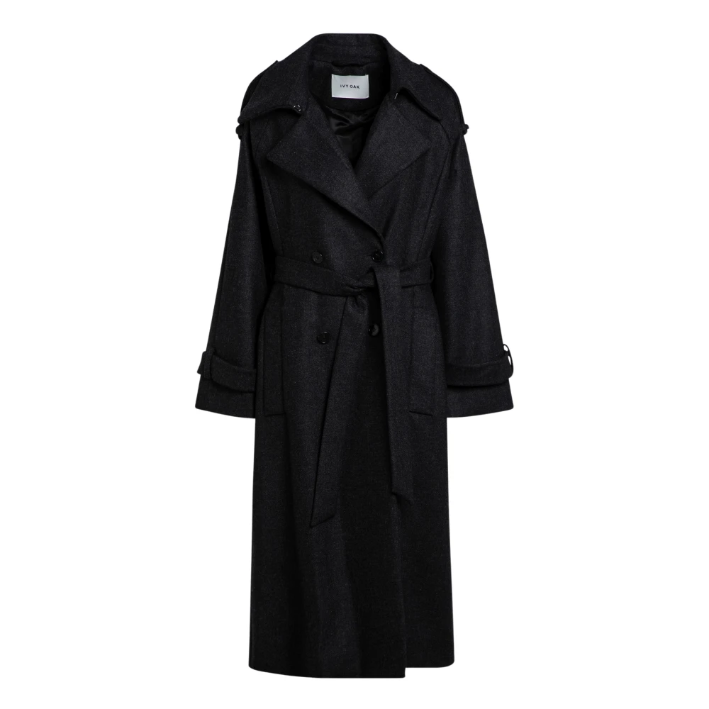 IVY OAK Stijlvolle Jas voor Vrouwen Black Dames