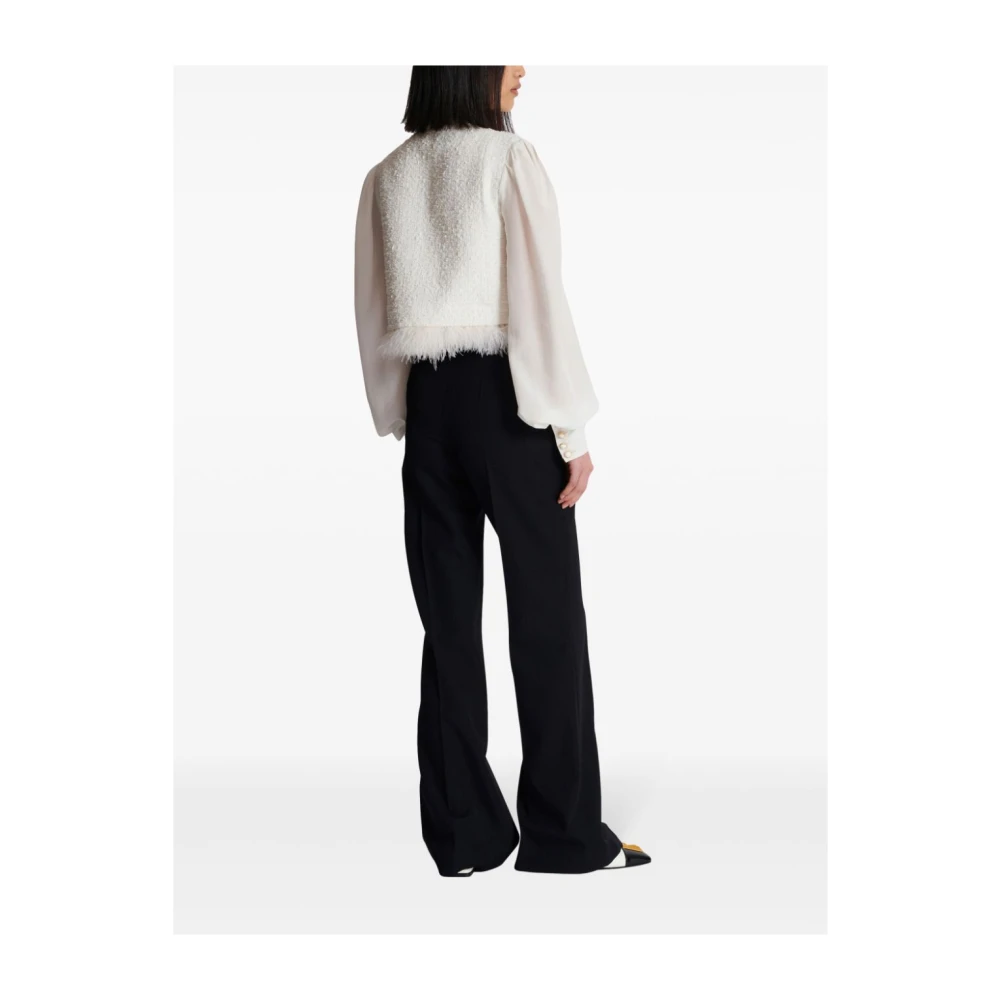 Balmain Tweed Jas White Dames