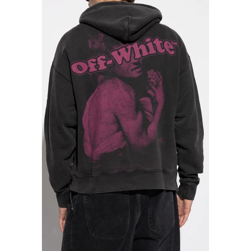 Off White hoodie Gray Heren