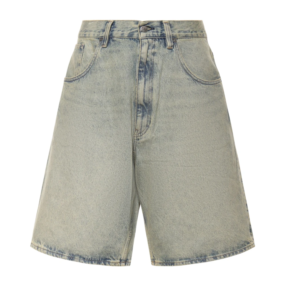 Sunflower Men's Blue Denim Shorts, W34, Super Wide Short