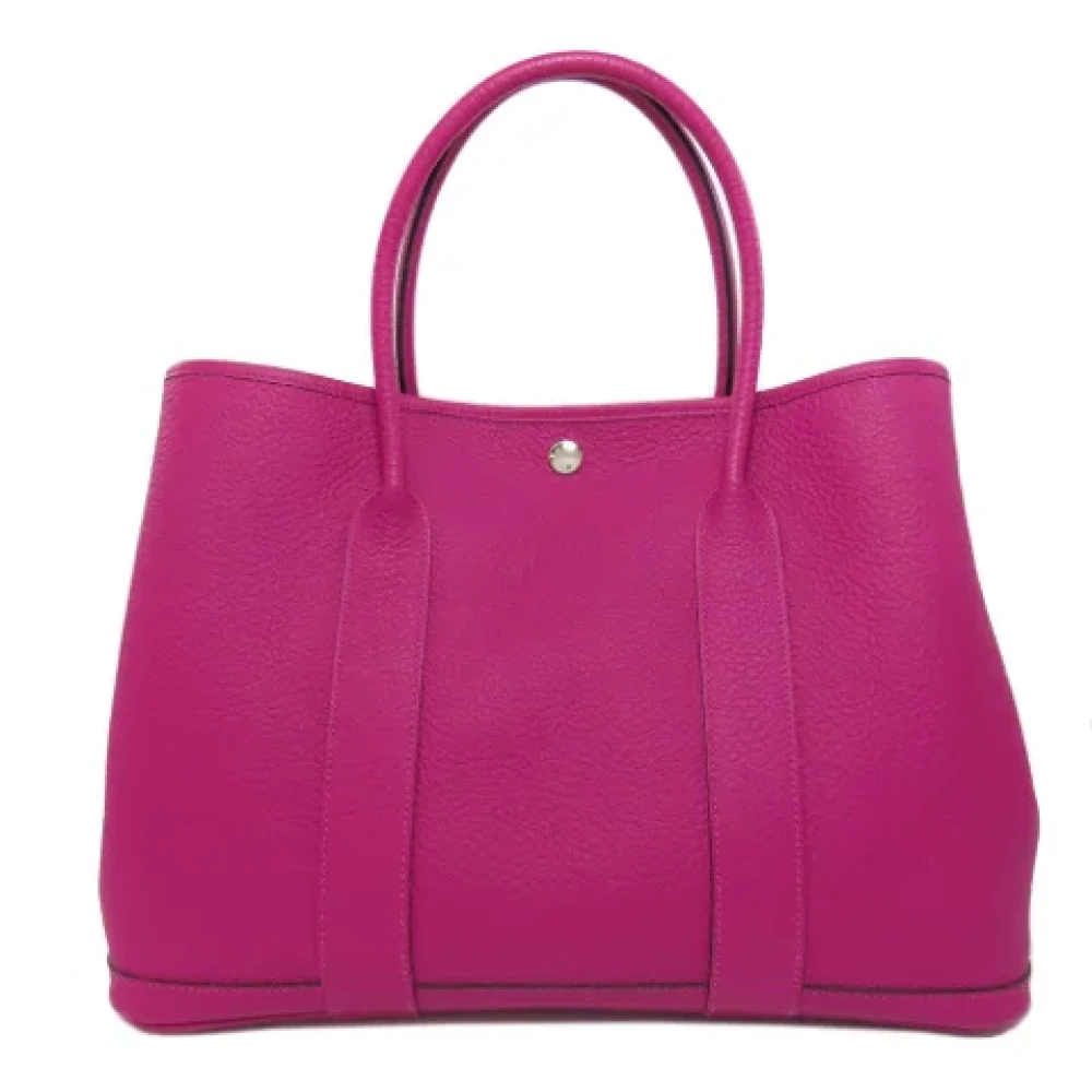 Hermès Vintage Pre-owned Leather handbags Pink Dames