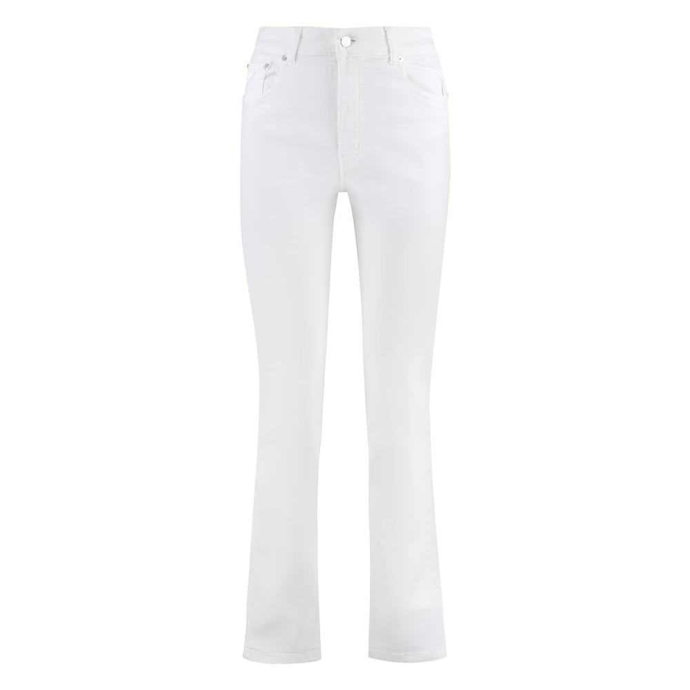 Lois Straight-leg jeans met metalen details White Dames