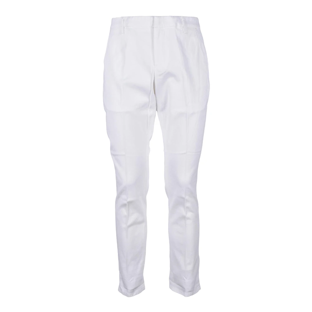 Dondup Bomull Elastan Byxor White, Herr