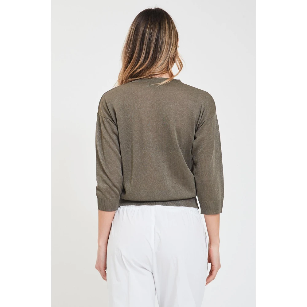 Alpha Studio Giro Shirt Green Dames