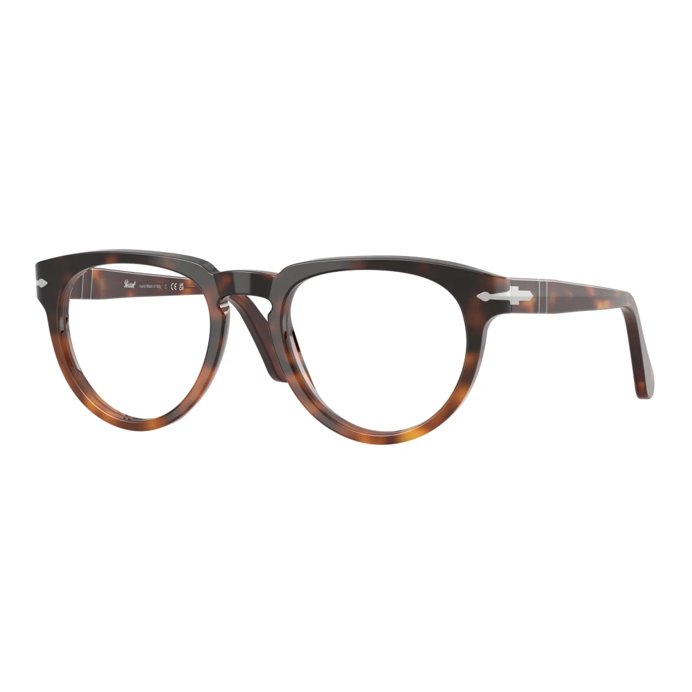 Persol Unisex Brown Po3377v 1160 Optical Frames Acetate Pantos Normal - Image 4