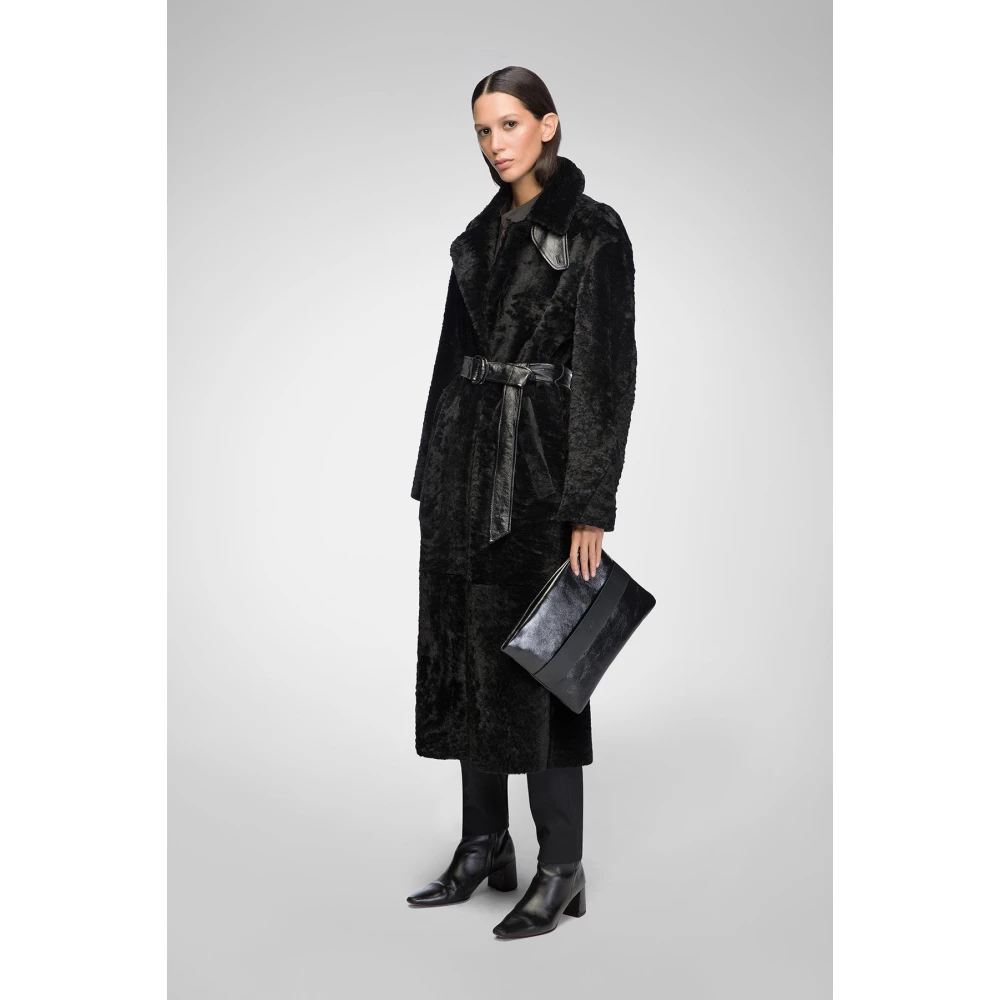 VSP Gabrielle Zwarte Shearling Jas Black Dames