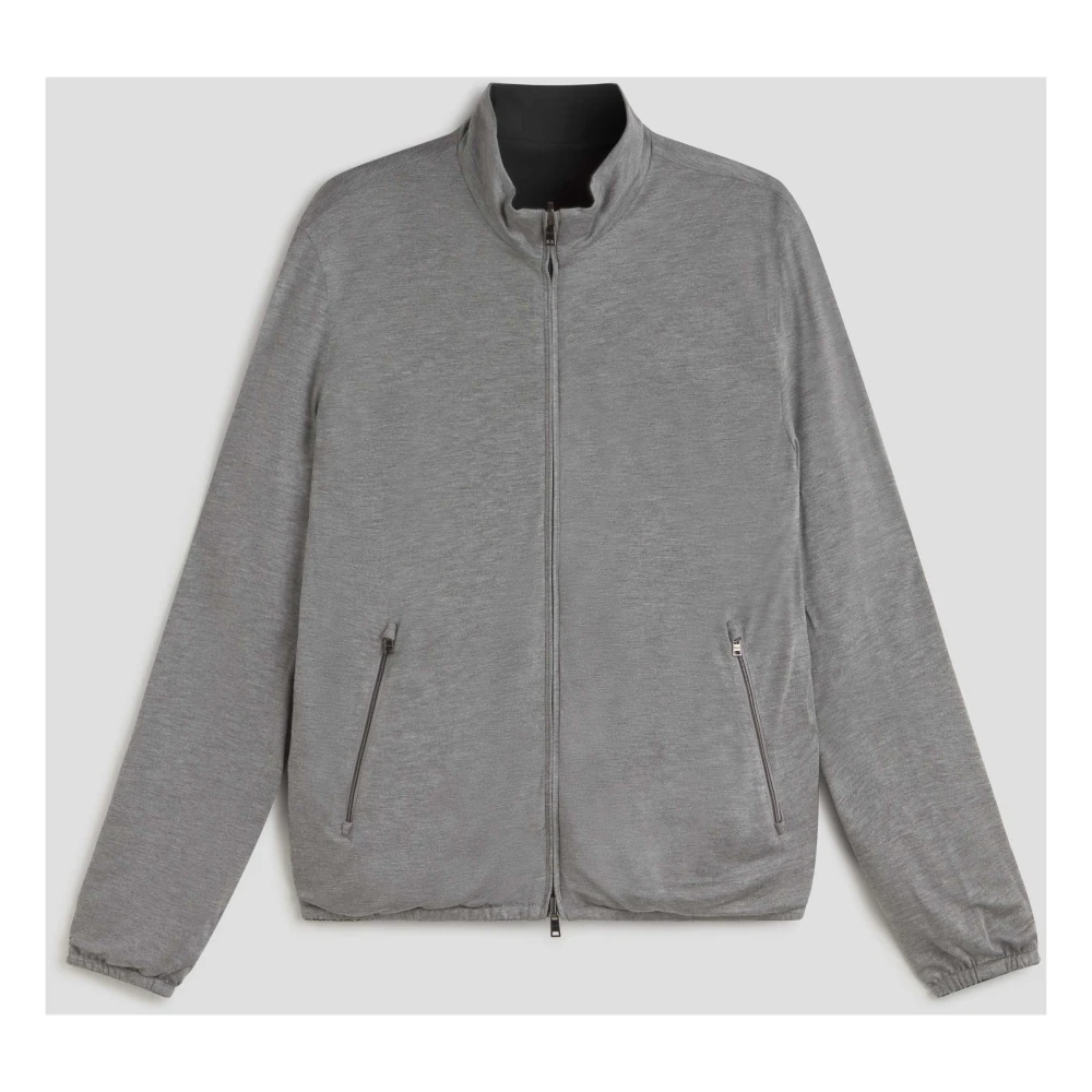 Herno Omkeerbare jas voor moderne mannen Black Heren