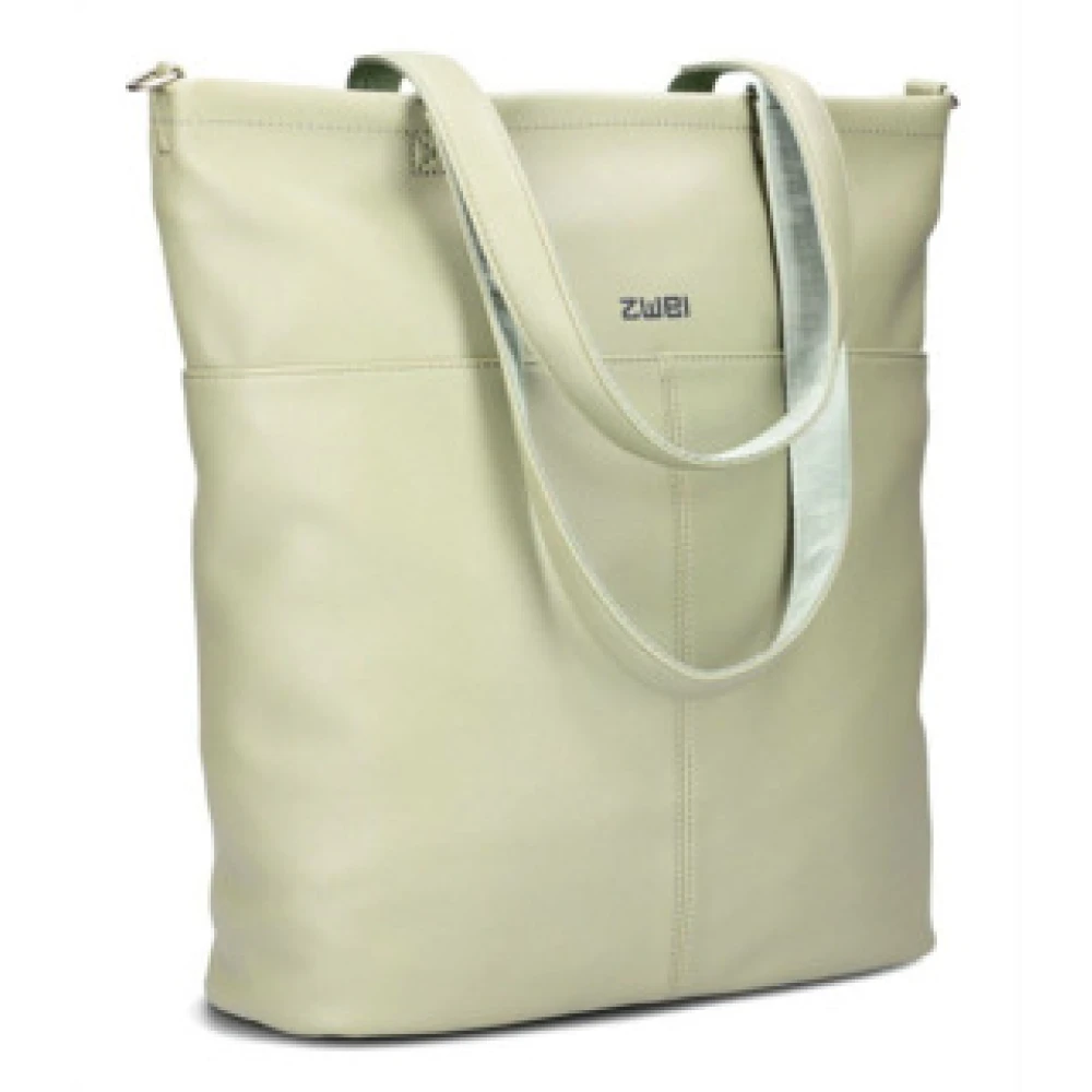 Zwei Groene Shopper Tas Green Dames