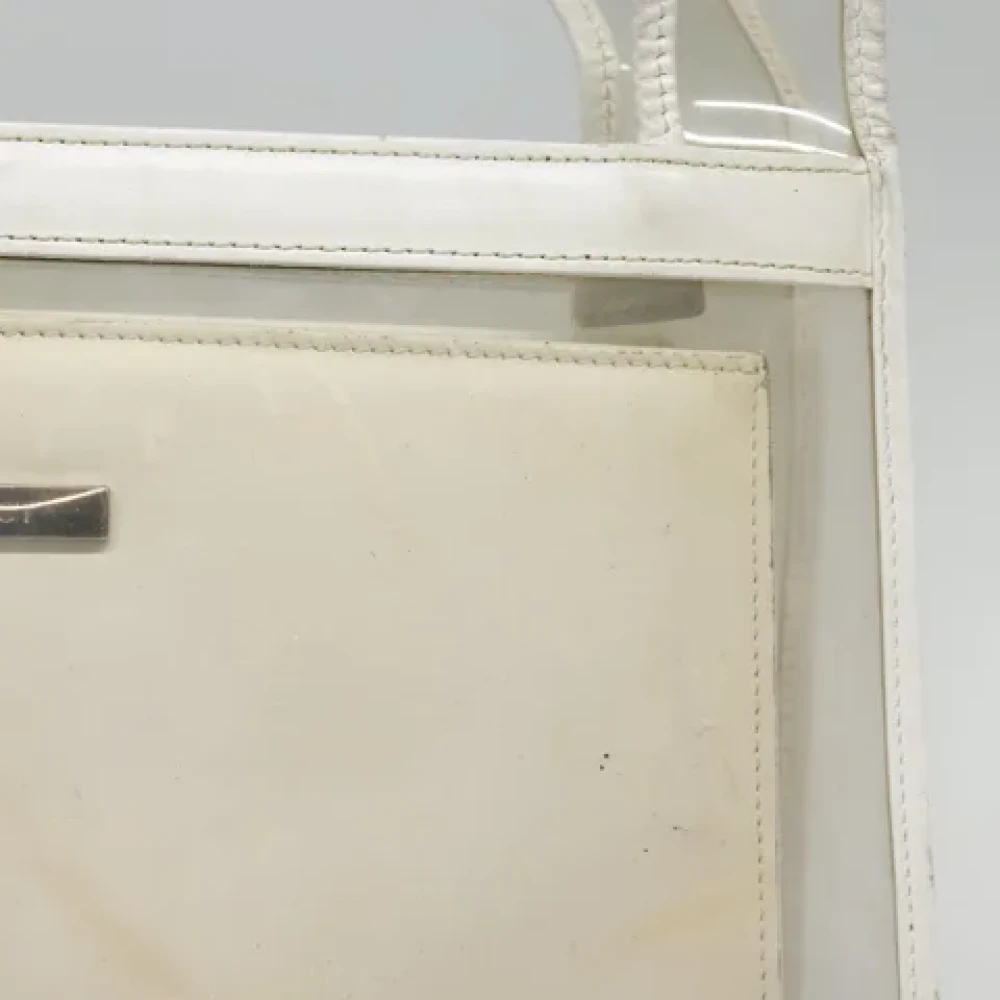 Gucci Vintage Pre-owned Vinyl gucci-bags Beige Dames