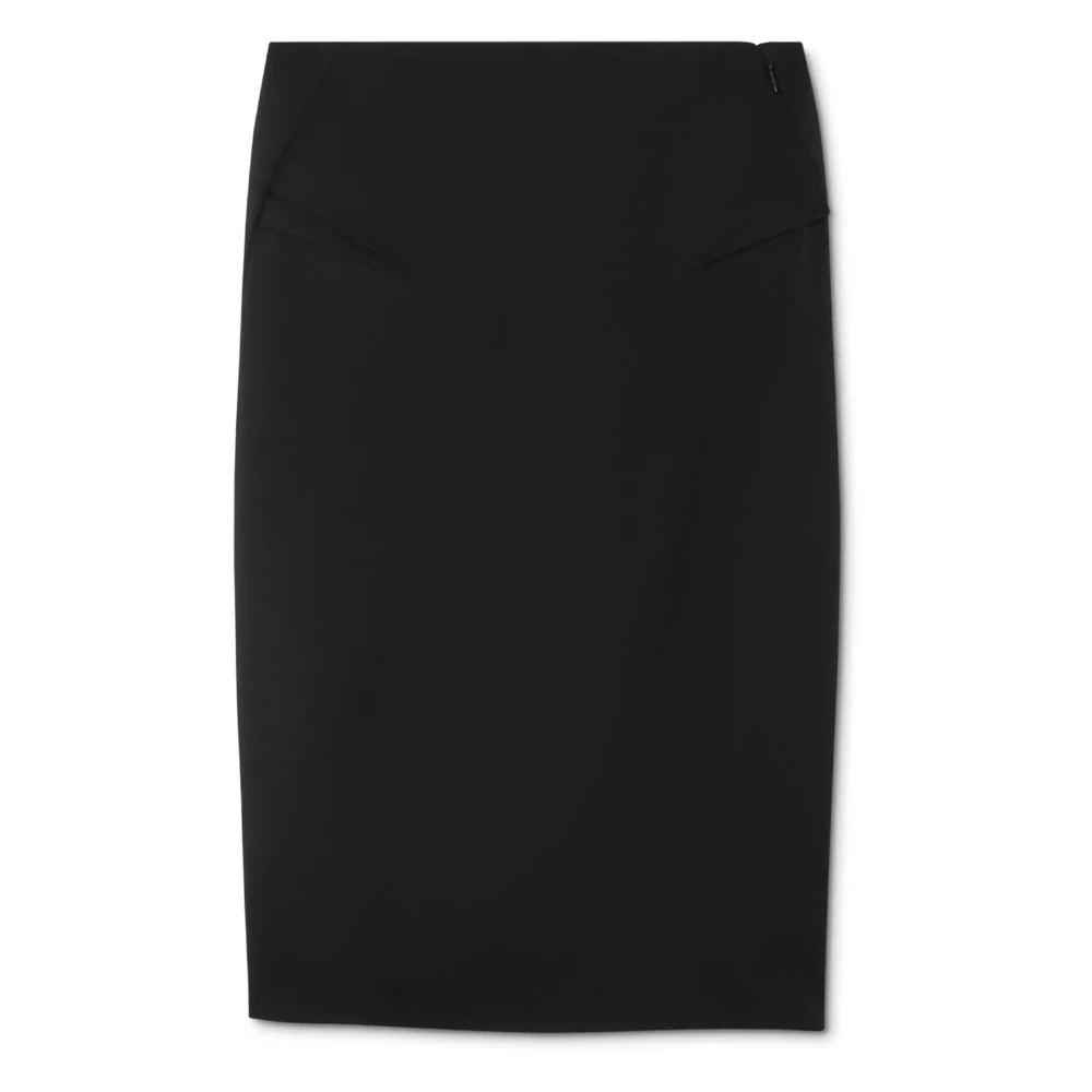 Versace Elegante Zwarte Rok Black Dames