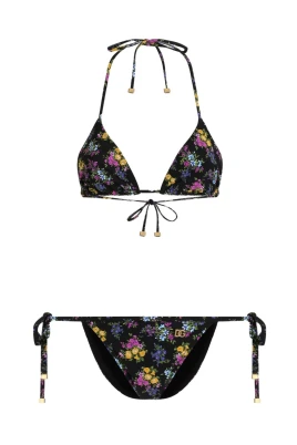 Liten blommig triangelbikini
