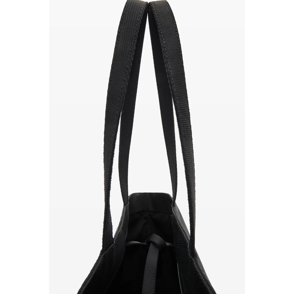 alexander wang Geëmbosseerd Logo Zwarte Schoudertas Black Dames