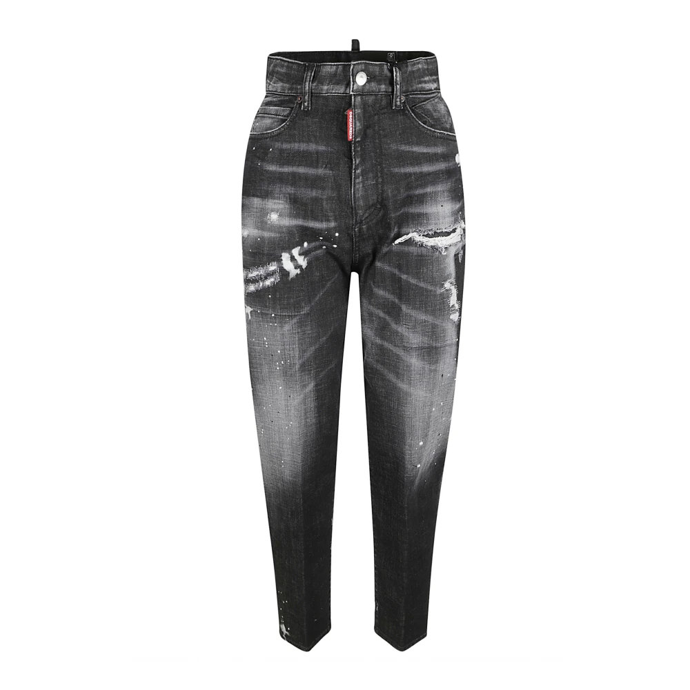 Dsquared2 Zwarte 80's Jeans Black Dames