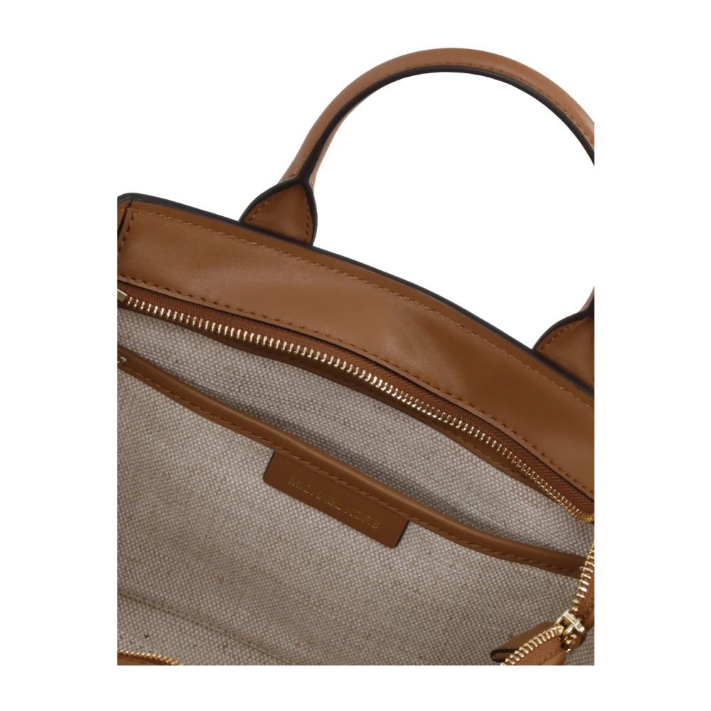 Michael Kors Ivoor Shopper met Logopatroon Beige Dames