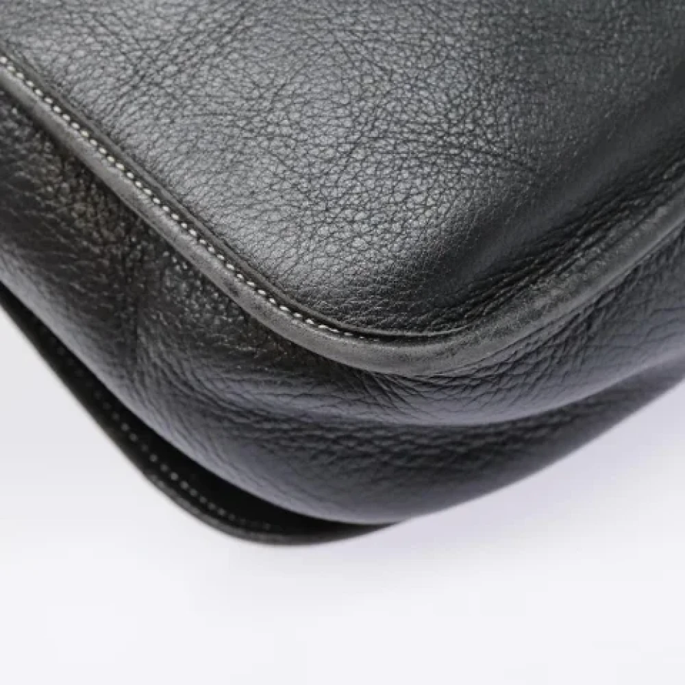 Dior Vintage Pre-owned Leather dior-bags Black Dames