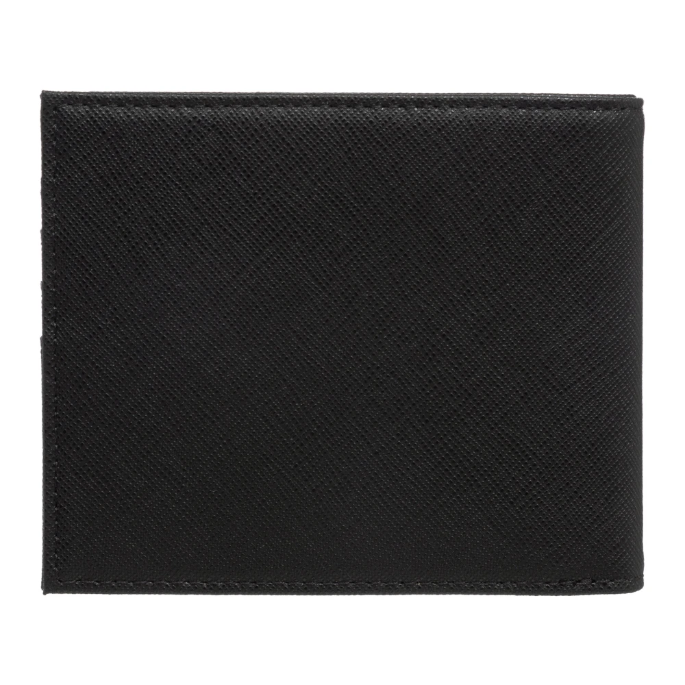 Emporio Armani Minimalist Logo Wallet with Card Slots Black Heren