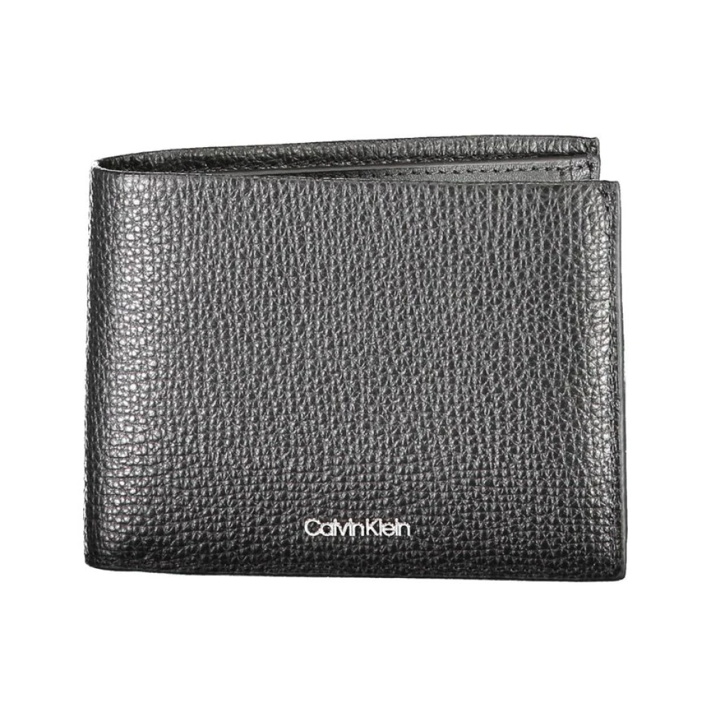 Calvin Klein Men's Black Leather Wallet Rfid Block