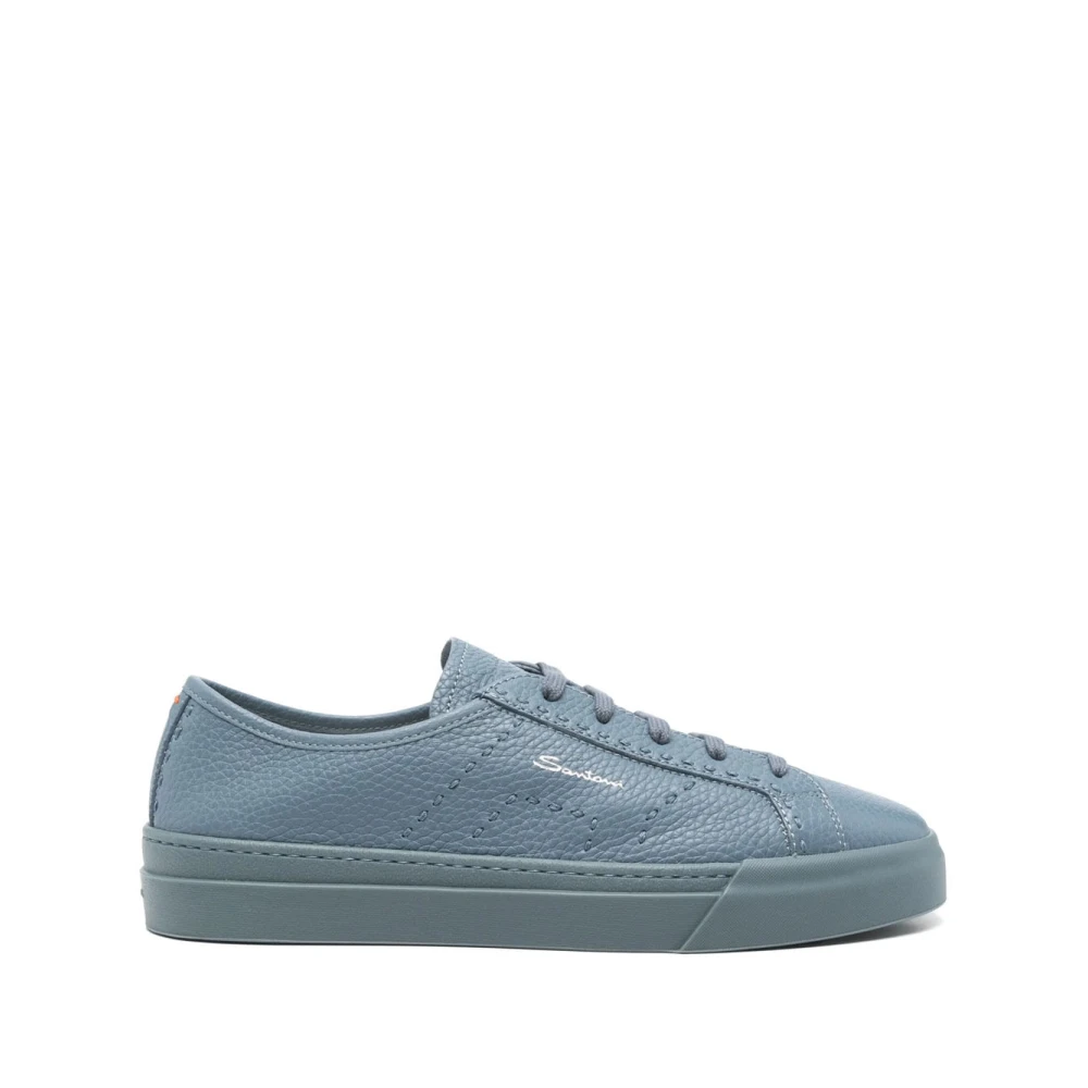Santoni Stijlvolle Sneakers voor Moderne Trendsetters Heren Schoenen Blauw