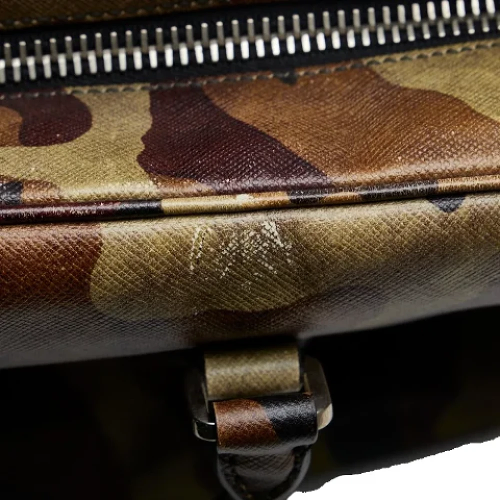 Prada Vintage Pre-owned Leather briefcases Multicolor Dames