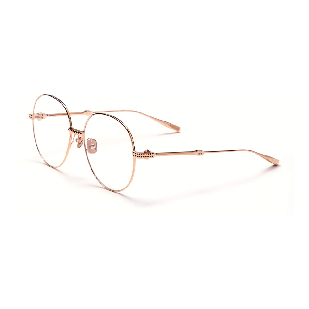 Valentino Gouden Ovale Bril met Studs Yellow Dames