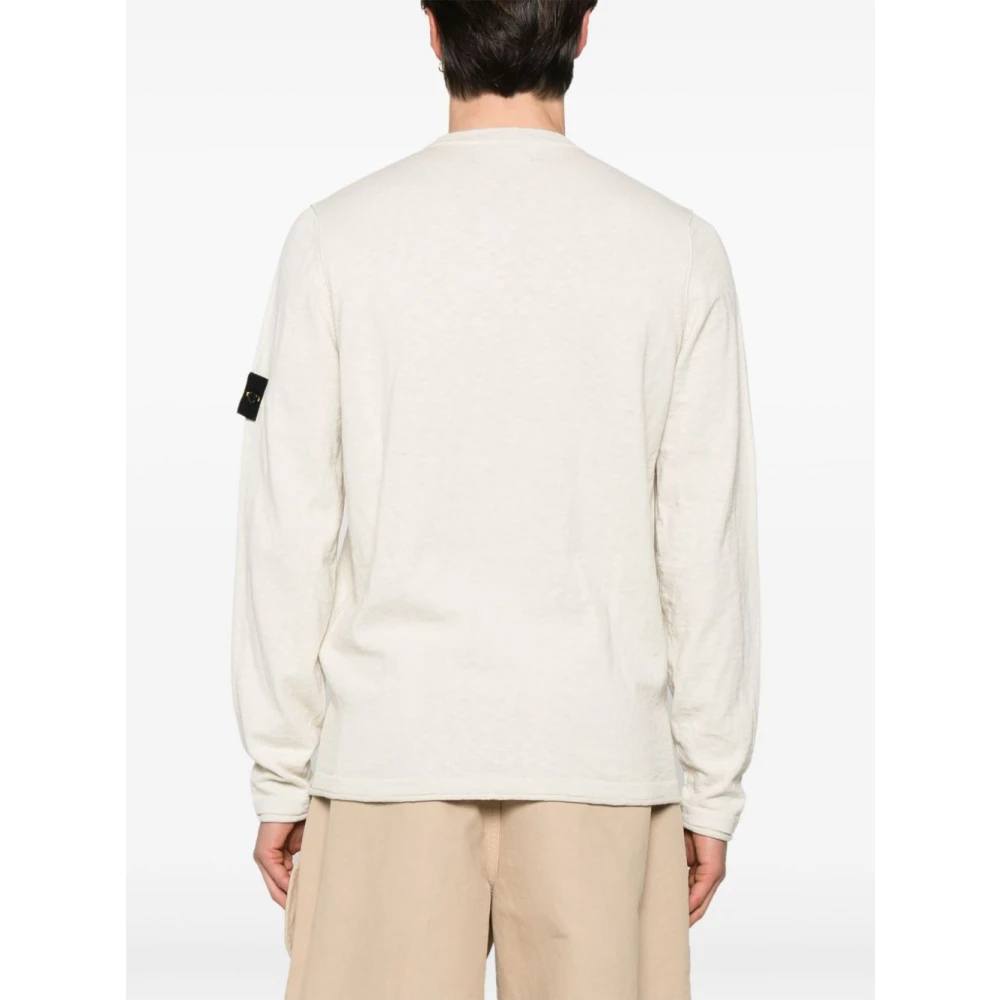 Stone Island Beige Sweater Stijlvol Comfortabele Keuze Beige Heren