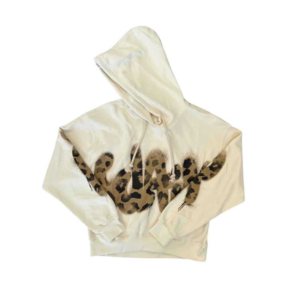 Disclaimer Dames hoodie katoen stijl 24Ids54688 White Dames