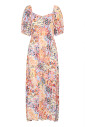 colorful-feminine-dress-with-puff-sleeves
