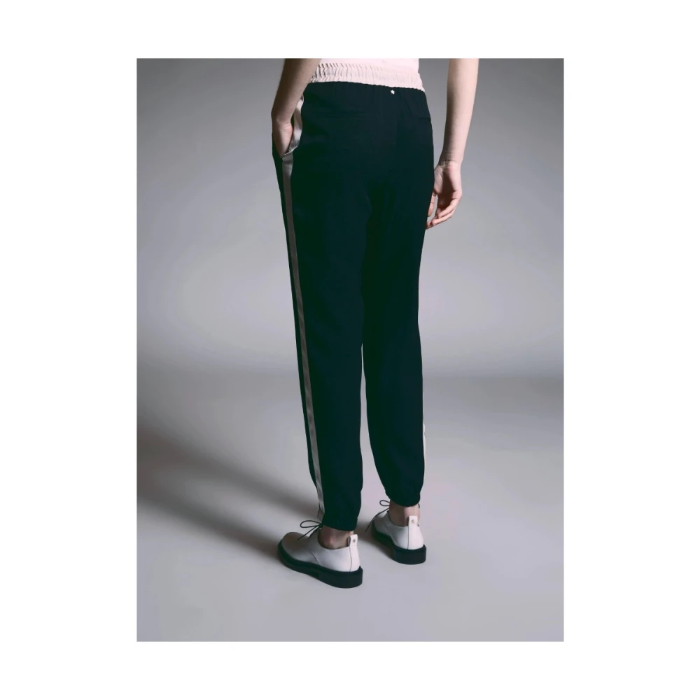 Lorena Antoniazzi Zijden sweatpants Black Dames