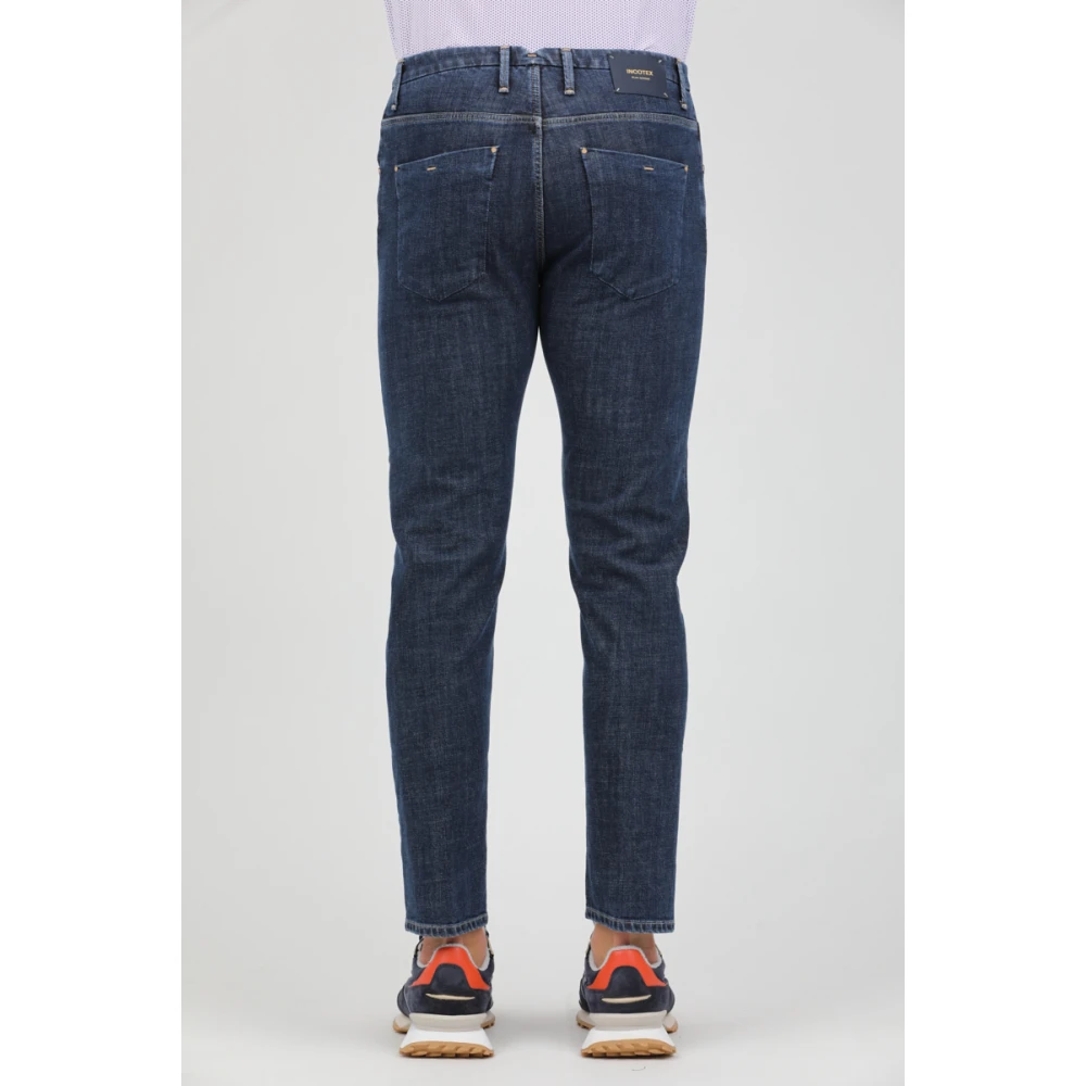 Incotex Op maat gemaakte Denim Jeans Blue Heren